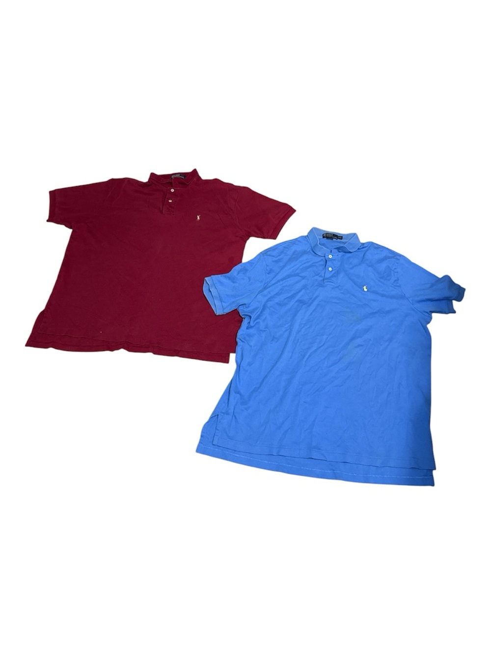 POLO Ralph Lauren Men's LOT of 2 Polo Shirts XXL Blue Red